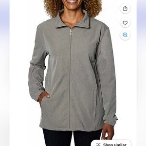 Hang Ten Women's Gray 50 UVP full zip Jacket XXL